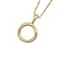 Gold Cable Necklace with Circle Charm Holder by Bead Landing&#x2122;